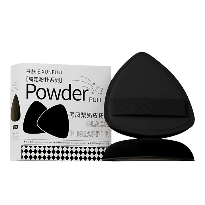 Burete aplicator machiaj Black Pineapple, clasic, pentru fard de obraz, zona obrajilor, forma unica