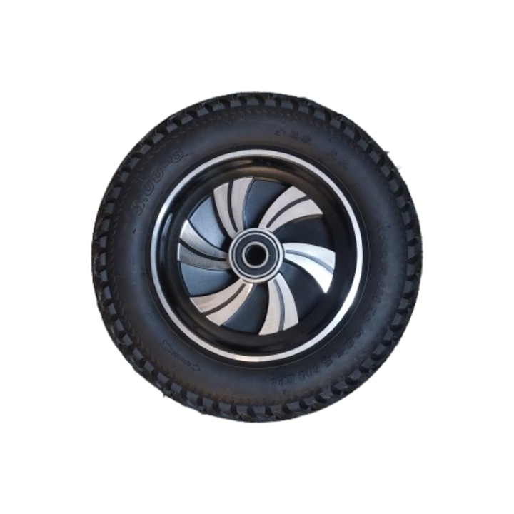 Roata roaba cu rulment, cauciuc cu camera, 300 - 8