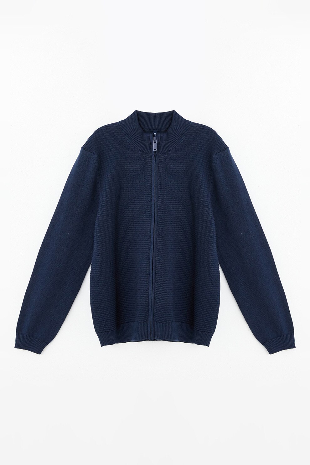 LC WAIKIKI, Cardigan de bumbac cu fermoar, Bleumarin, 158-164 CM