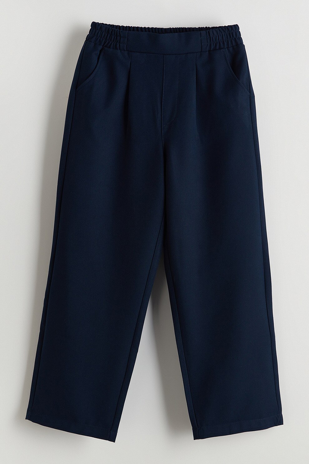 LC WAIKIKI, Pantaloni conici cu talie elastica, Bleumarin, 146-152 CM