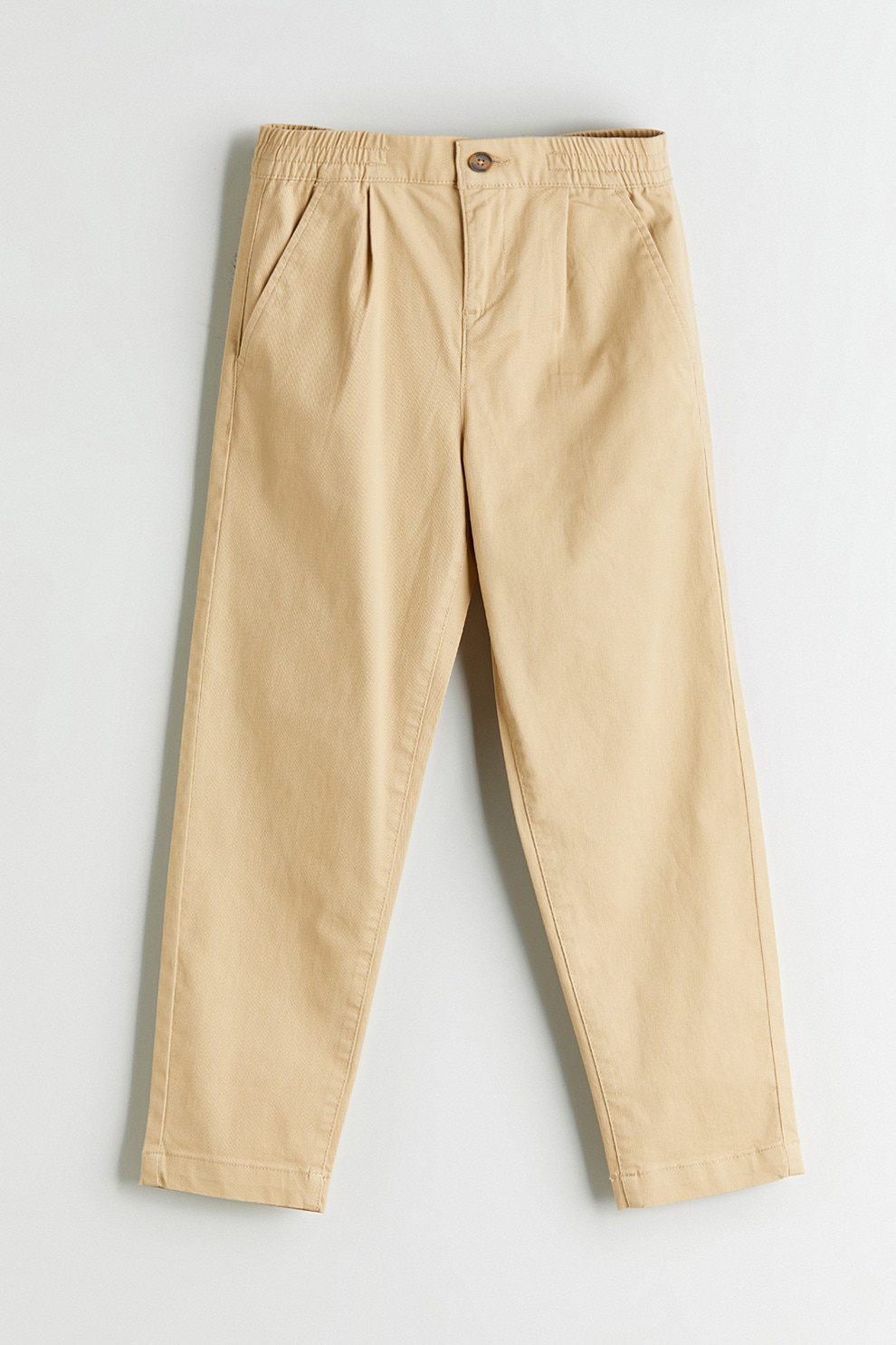 LC WAIKIKI, Pantaloni chino din amestec de bumbac, Galben pal, 140-146 CM