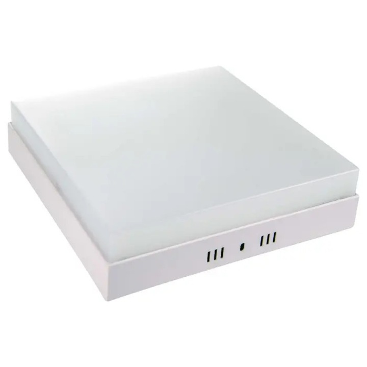 Plafoniera LED aparenta Hepol 24W 2150lm patrata lumina rece 6500 K, IP20, modern