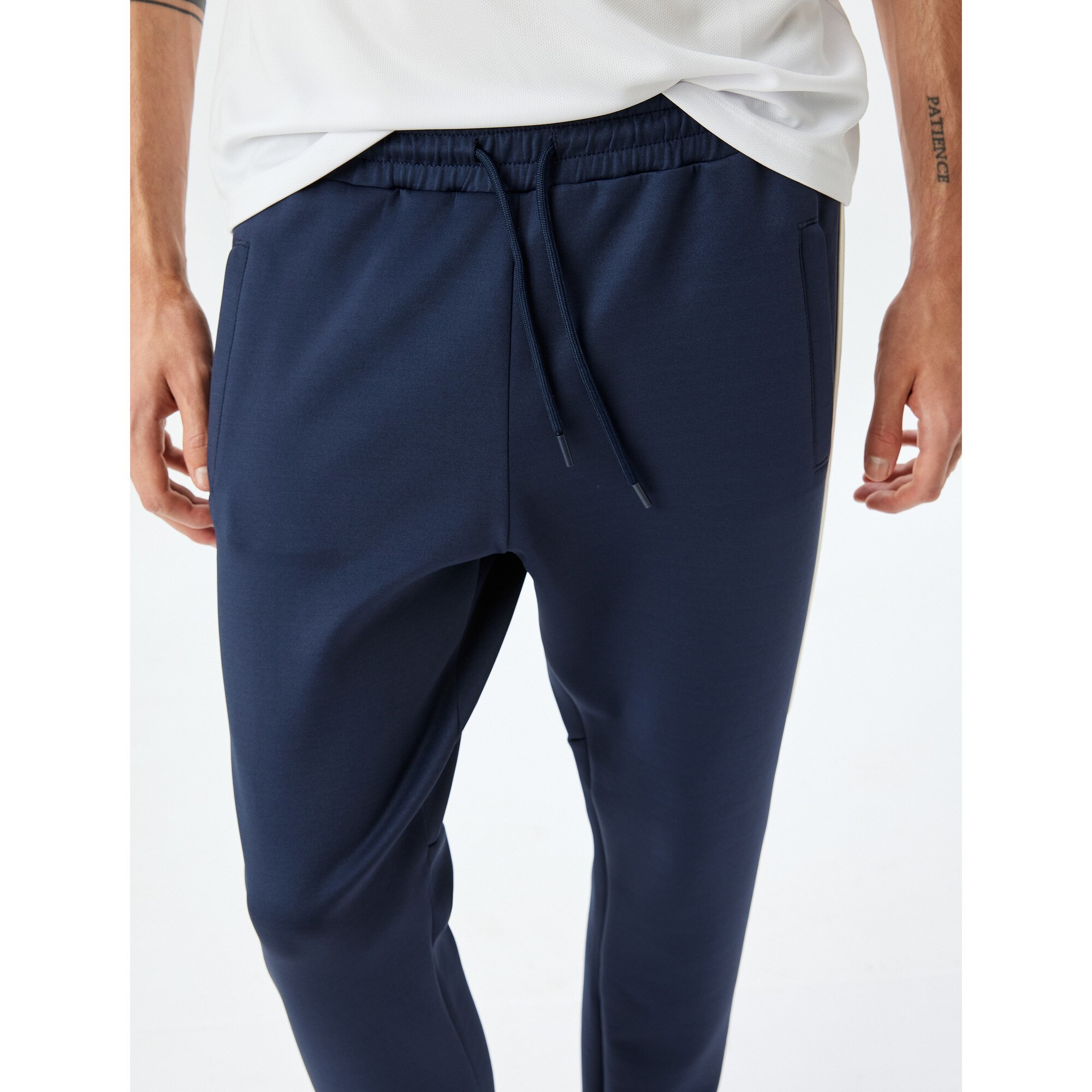 KOTON, Pantaloni de trening cu talie ajustabila Scuba, Bleumarin