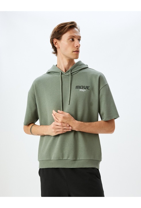 KOTON, Hanorac cu maneci scurte, Kaki, L