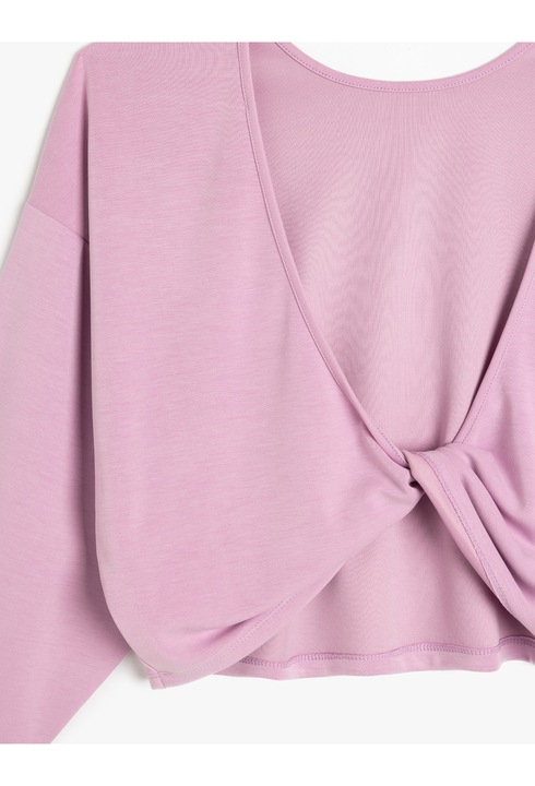 KOTON, Bluza cu decolteu adanc pe spate, Lila, L