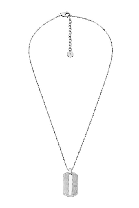 Fossil, Rozsdamentes acél nyaklánc medállal, Ezüstszín