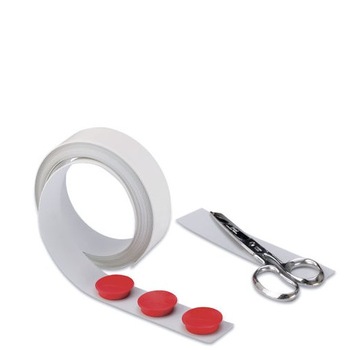 Banda adeziva metalica Magnetoplan alba, 5 m x 35 mm Banda adeziva metalica Magnetoplan alba, 5 m x 35 mm