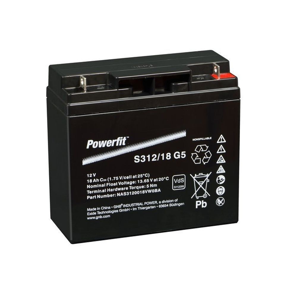 Acumulator VRLA Exide PowerFit 12V 18 AH (C20) S312/18G5
