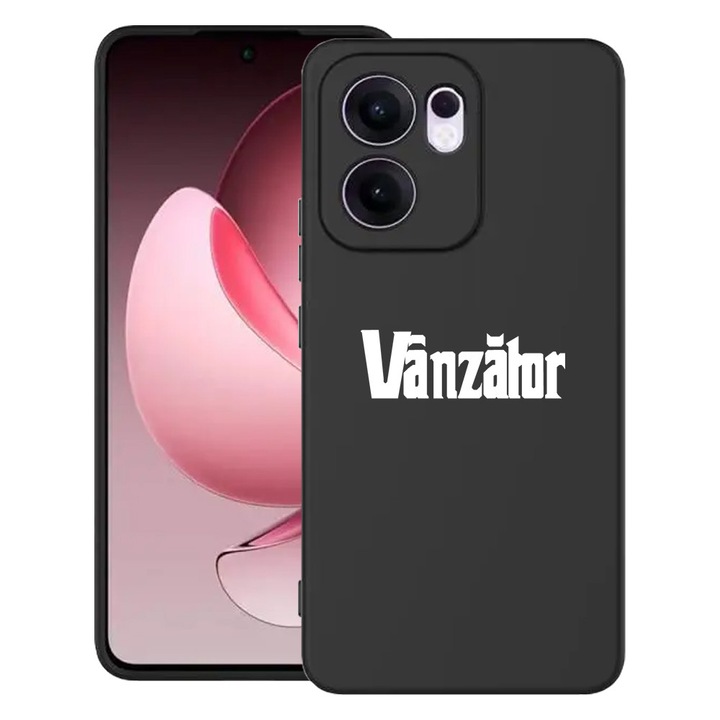 Силиконов калъф BestCase за OPPO Reno13 F 5G, Vanzator - GodFather Style, SLIM 1.2MM, Microfiber interior, Premium Soft Liquid Silicon, Black, 1996675 PB 1695
