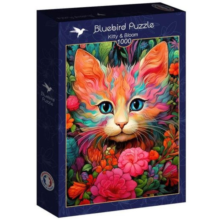 Пъзел Bluebird от 1000 части, Kitty & Bloom (91019)