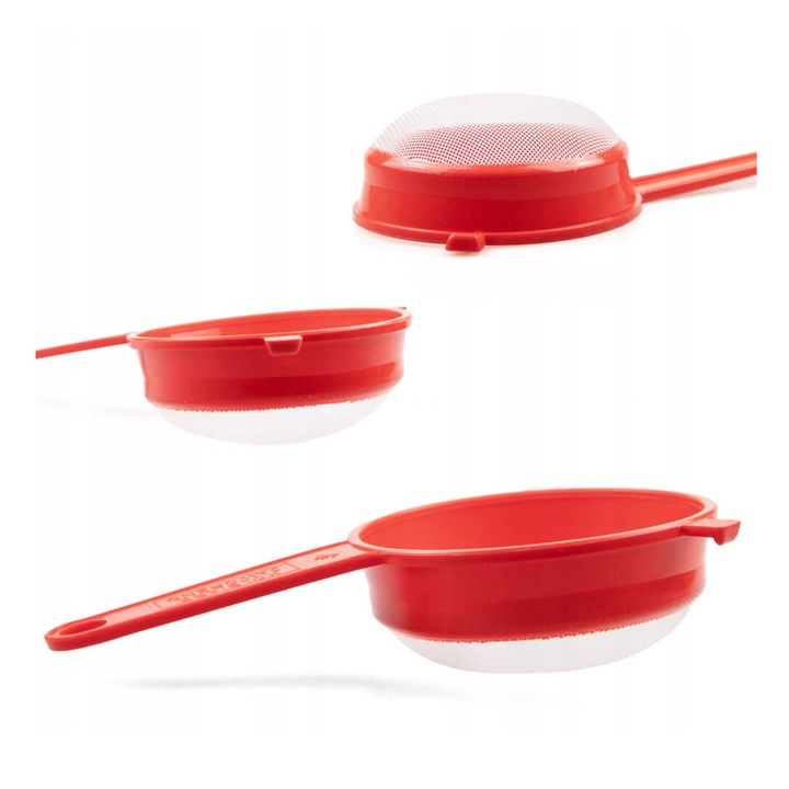 Bimberek műanyag szita, 22,5x12cm, tinktúrák szűrésére, univerzális használatra, véletlenszerű szín