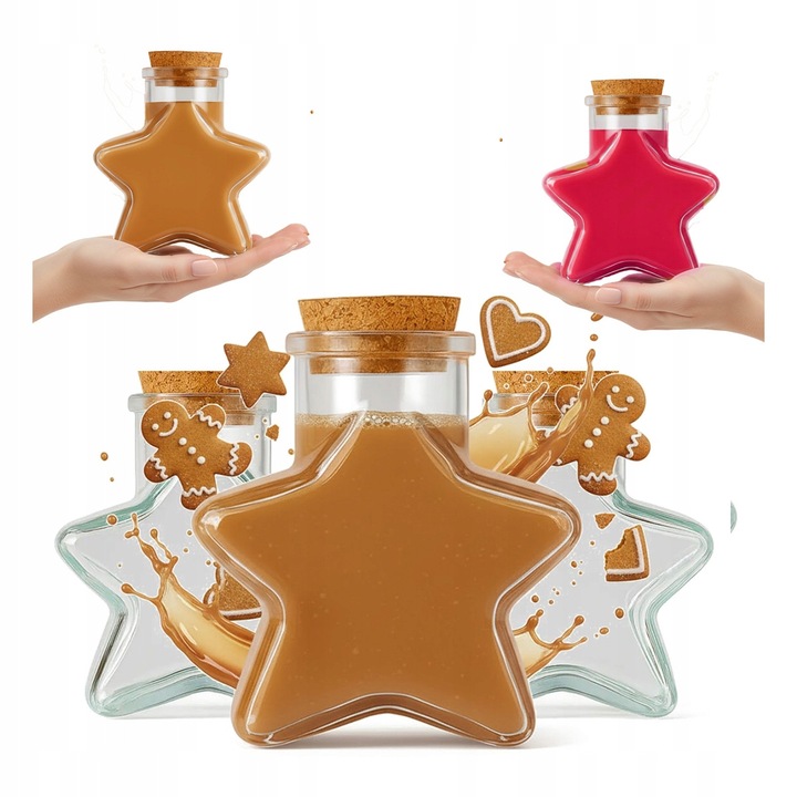 Set 5 Sticle Bimberek 280ml, Transparent, 10,5x10,5cm