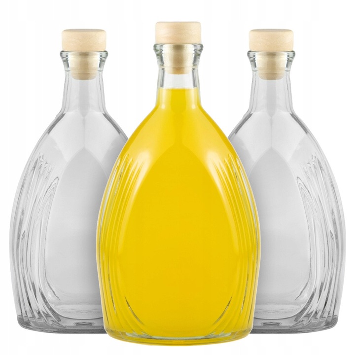 Set 5 Sticle Sticla Asteria 500ml, 19,8x10,7cm