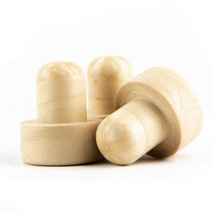 Set 10x dopuri sintetice Bimberek, 12mm-19.5mm, bej