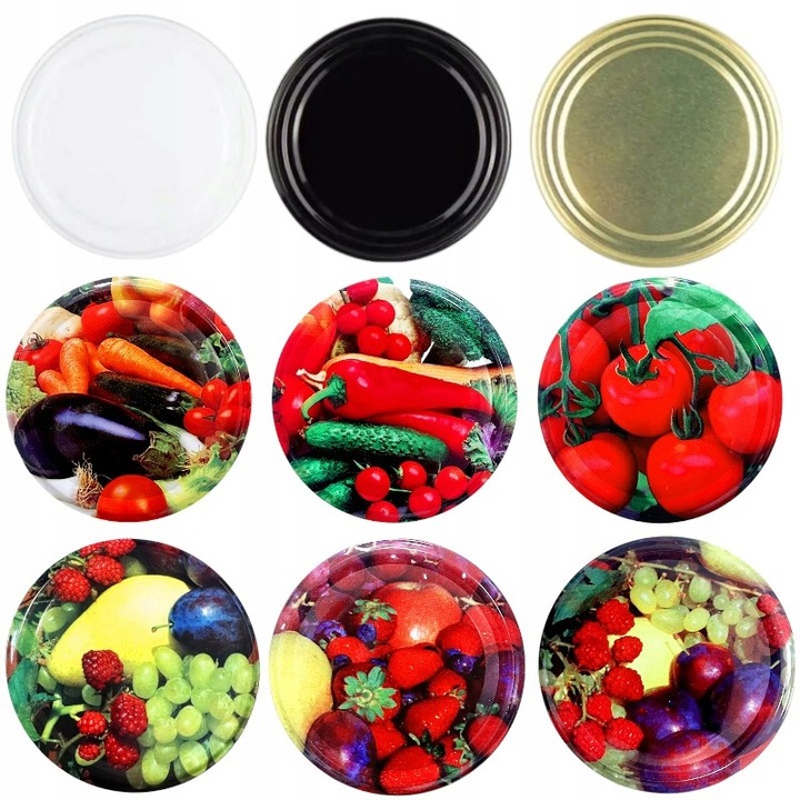 10 darabos Bimberek Fi 100 mm-es fedőkészlet 3, 4 és 5 literes üvegekhez, többszínű