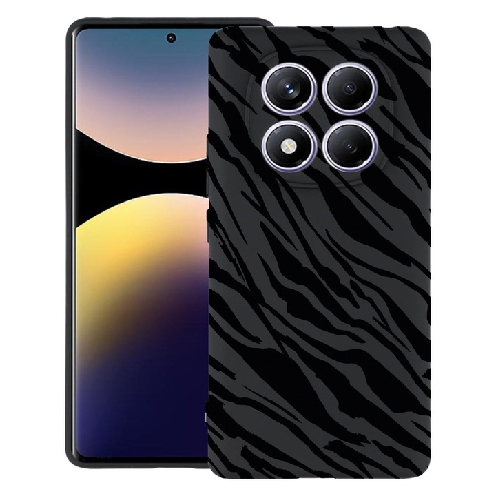 BestCase® Husa pentru Xiaomi Redmi Note 15 Pro Plus 5G cu Design Zebra Pattern, TPU Mat Ultra Slim, 2082905 B 1059