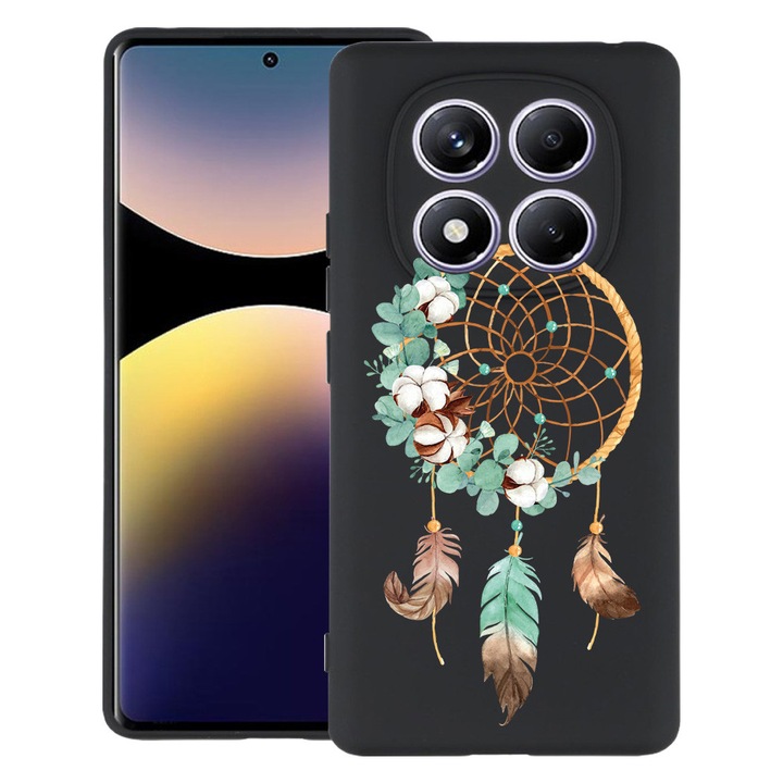 BestCase® Калъф за Xiaomi Redmi Note 15 Pro Plus 5G с дизайн "Dreamcatcher", матов TPU ултра тънък, 2082905 B 950