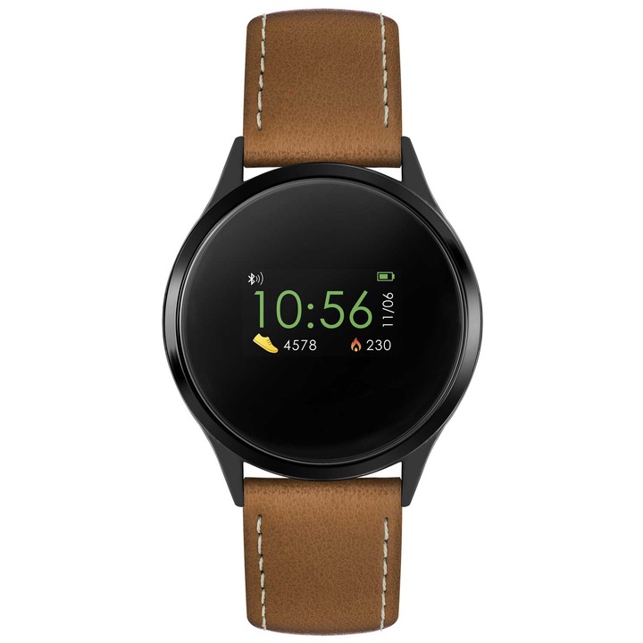 Ceas Smartwatch Stepfly S55, 1.54", Bluetooth 4.0, SIM, Negru