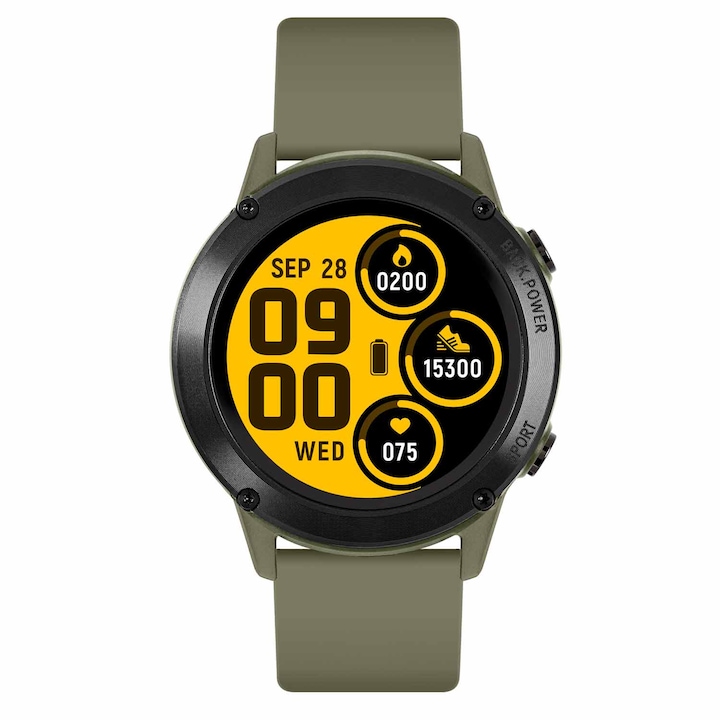 Ceas Smartwatch Colmi Sky 7 Pro, Functii monitorizare sanatate, Moduri sportive, Pedometru, Distanta, Calorii, Cronometru, Notificari mesaje si apeluri