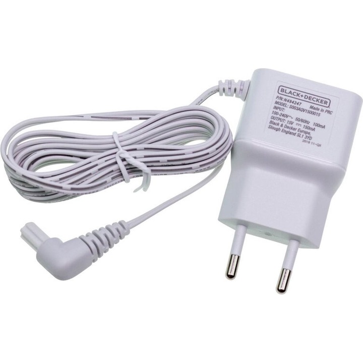 Incarcator pentru aspirator Black&Decker, 15 V, 0.15 Ah, N494247