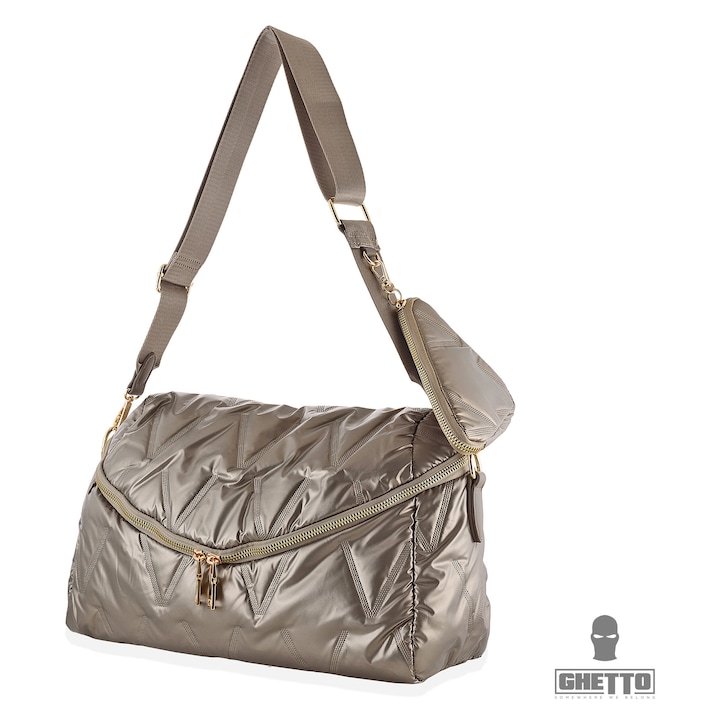 Geanta de umar pentru femei Ghetto, waterproof, bronz