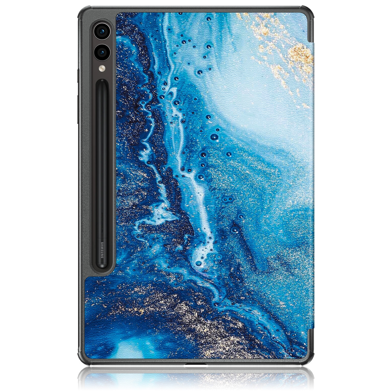 Husa de protecție Natty Pell, pentru tablete, apă albastră, Samsung Galaxy Tab S9/S9 FE