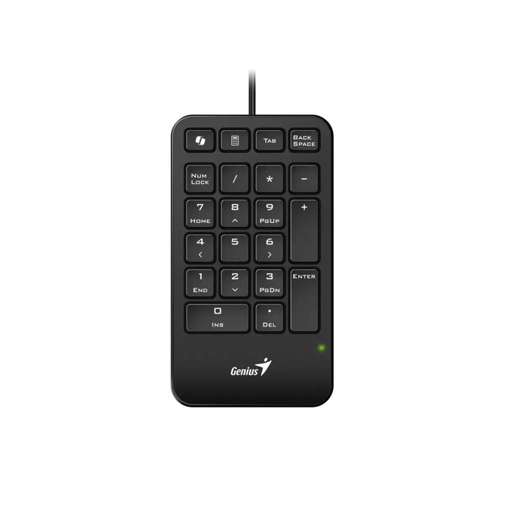 Клавиатура Numpad 125, Genius, USB, Черна