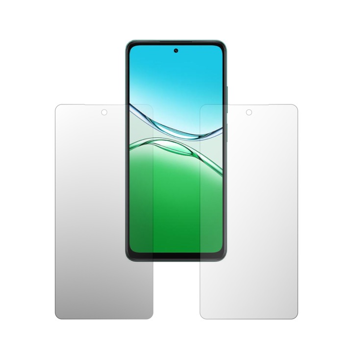 Комплект от 2 протектора за екран iSkinz за Oppo A5, Oppo A5 4G (2025) - подходящи за калъфи, невидими Skinz HD, ултрапрозрачни силиконови протектори с пълно покритие, лепящи и гъвкави