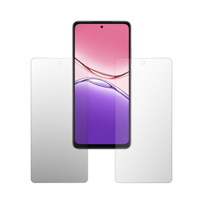 Комплект от 2 протектора за екран iSkinz за Oppo A5x, Oppo A5x 4G (2025) - подходящи за калъфи, невидими Skinz HD, ултрапрозрачни силиконови протектори с пълно покритие, лепящи и гъвкави