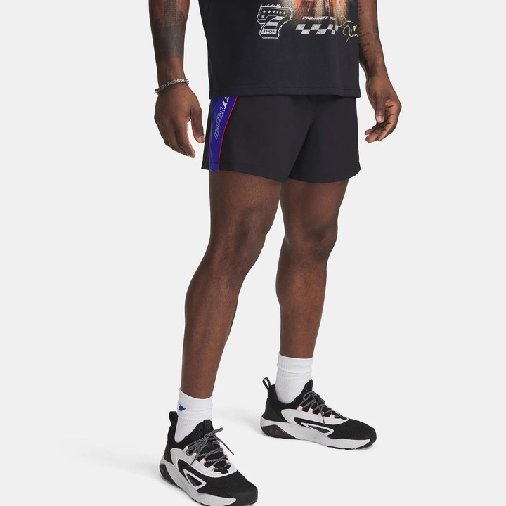 Мъжки спортни панталони, Under Armour, Project Rock, черен, полиестер, M INTL