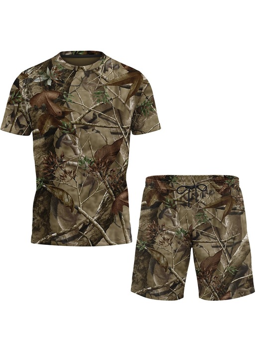 Camouflage rövidnadrág és póló szett 35.28, 2 darabos, többszínű