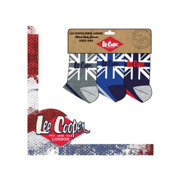 Set 3 perechi de sosete pentru baieti Lee Cooper-Sun City LCHO4765B-164 4751