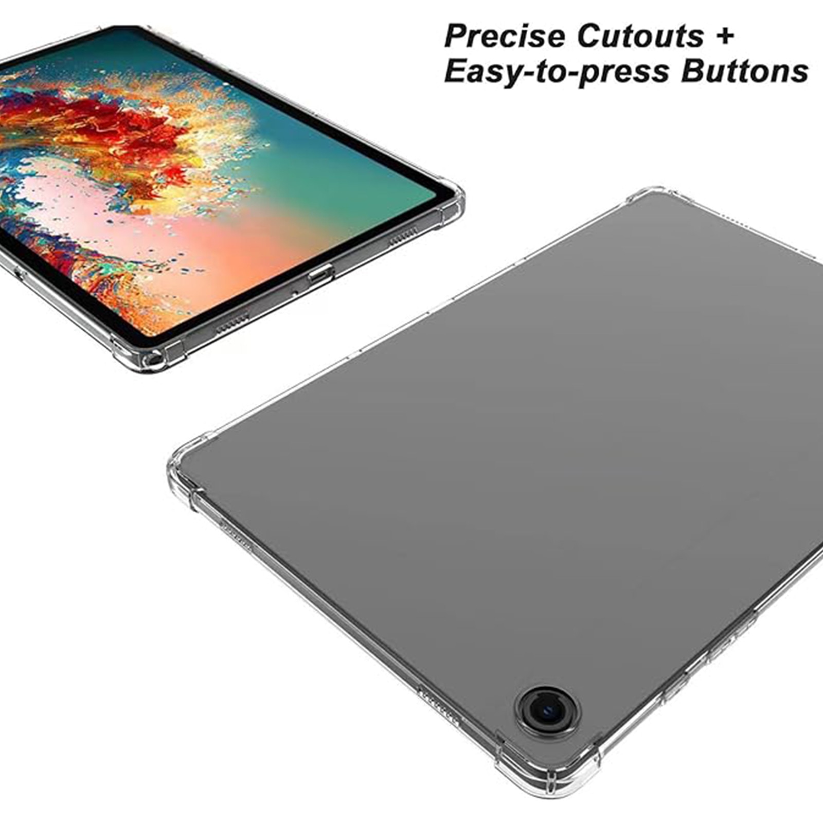 Husa tableta AYSTOAYS®, pentru Samsung Galaxy Tab A9 Plus 11.0" (2023), rezistenta la socuri, Rezistent la uzura, Usor de instalat, Portabil, Transparenta