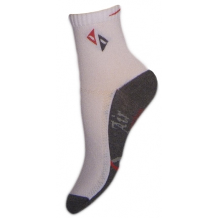 Sosete pentru baieti Milusie B2220B-A4-13-14-cm, Alb 8024