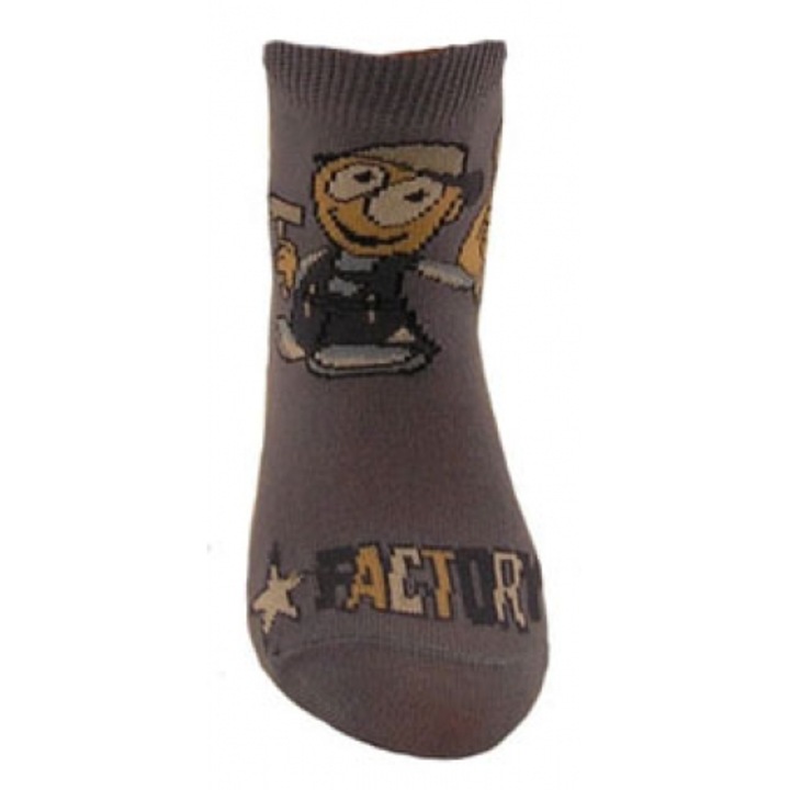 Sosete pentru baieti Milusie B2220B-M-13-14-cm, Maro 8104