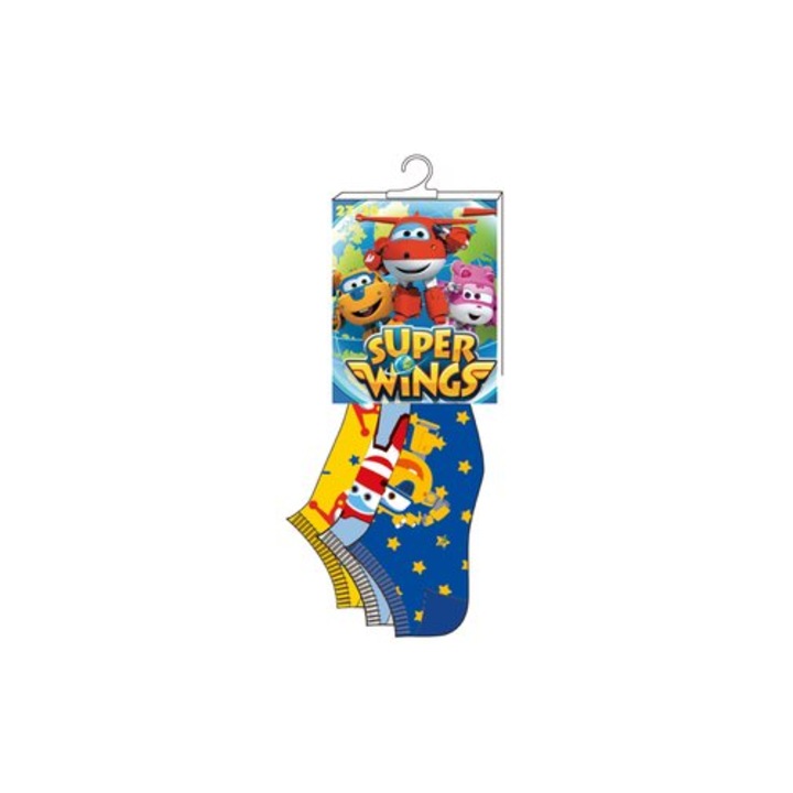 Set 3 perechi de sosete Super Wings-Sun City QE4898AL-31-34, Alb 10865