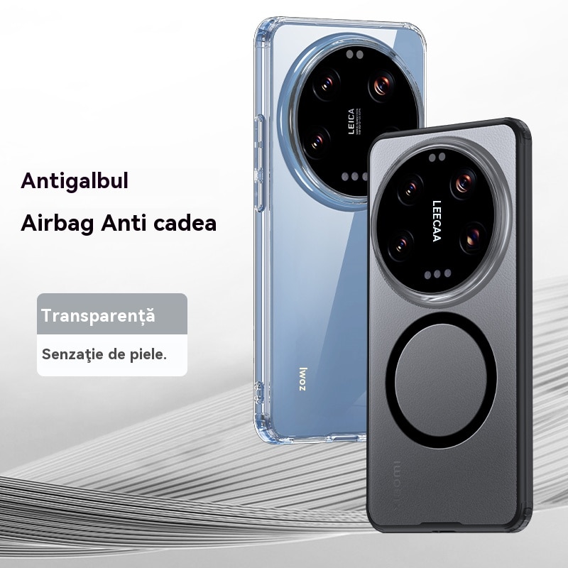 Husa magnetica compatibila cu Xiaomi 15 Ultra, Esther Beauty®, protectie completa a carcasei, rama TPU rezistenta la socuri, Negru