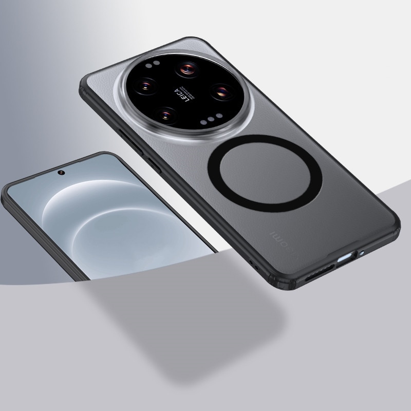 Husa magnetica compatibila cu Xiaomi 15 Ultra, Esther Beauty®, protectie completa a carcasei, rama TPU rezistenta la socuri, Negru