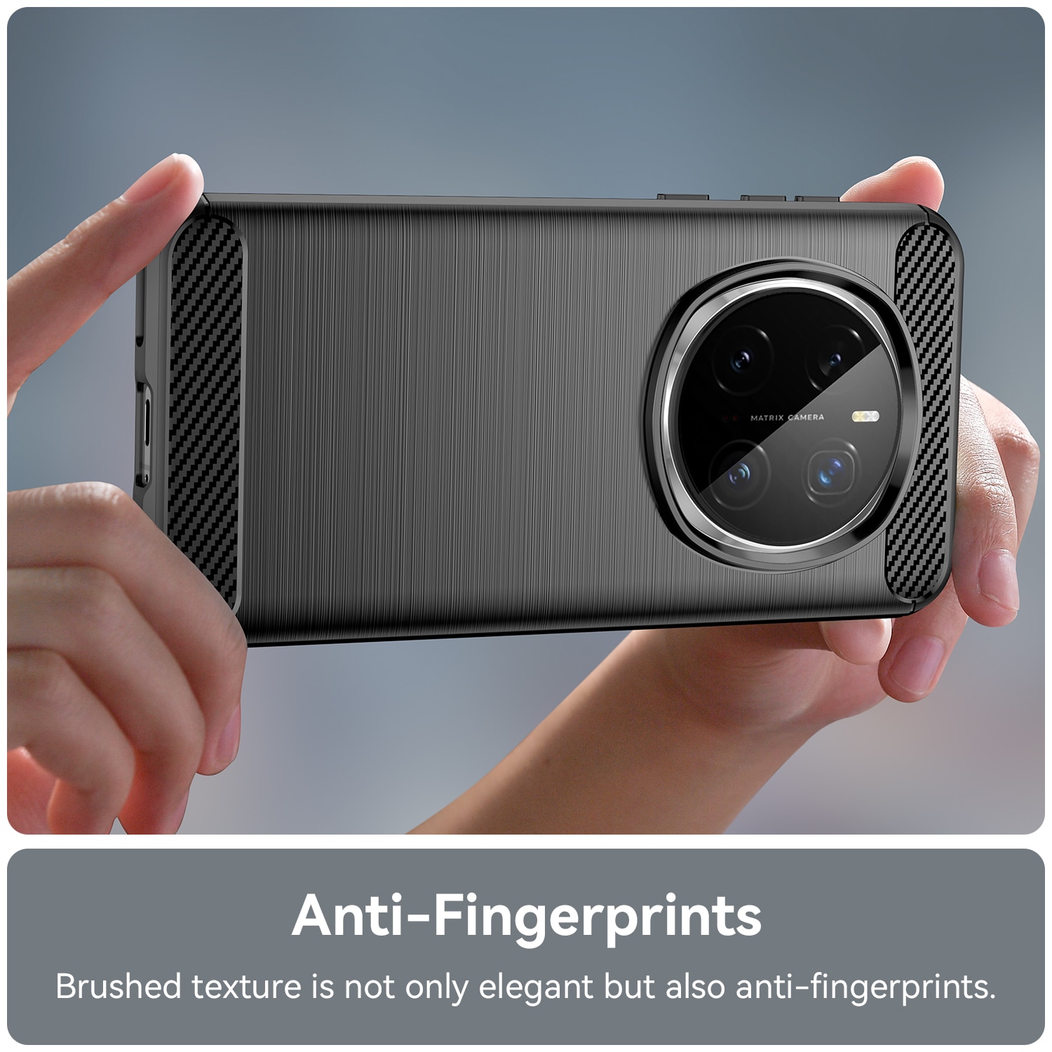 Husa telefon, pentru Honor Magic 7 Pro 5G, De inalta calitate subtire si usoara periata confortabila TPU Soft Feel, Carbon Fiber Negru