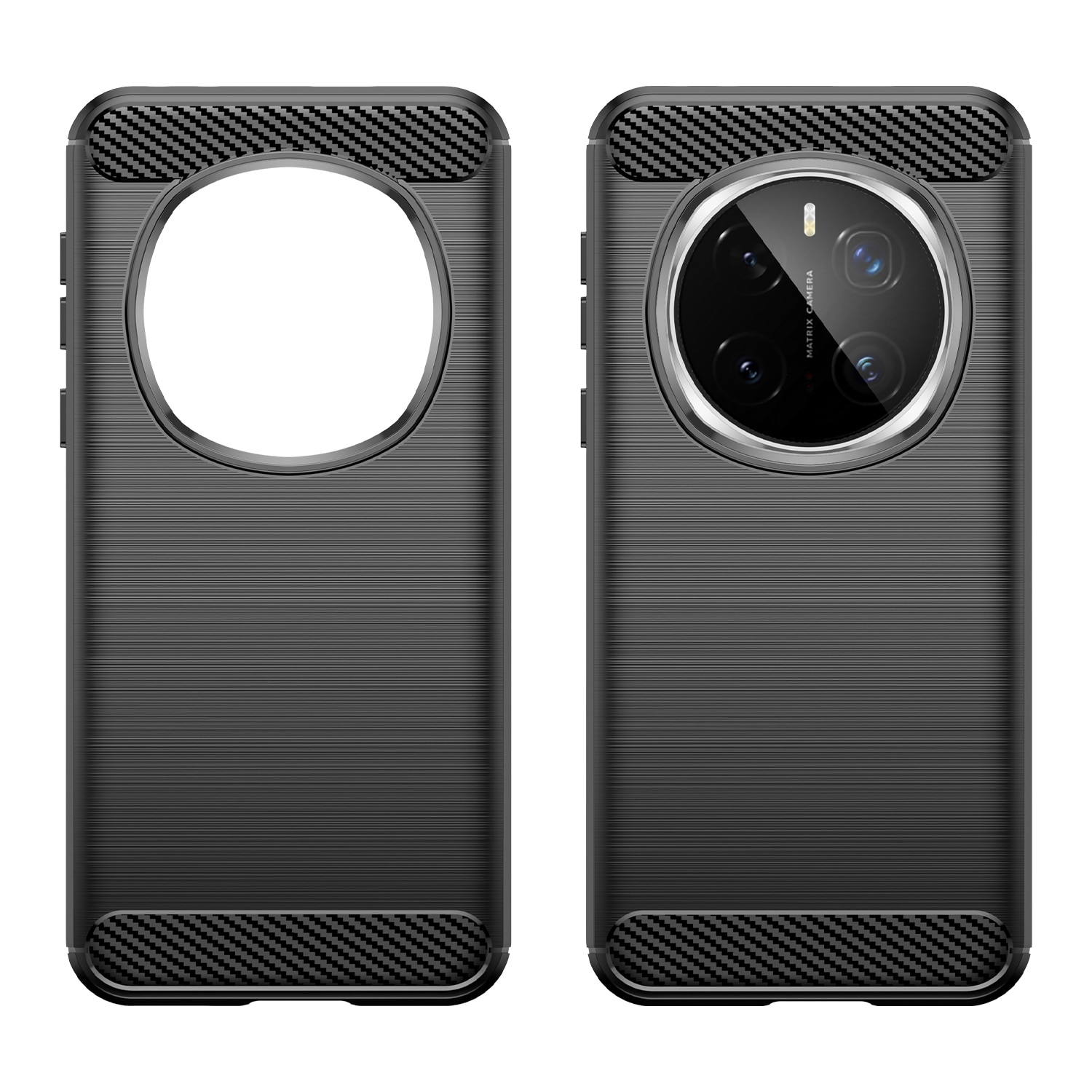 Husa telefon, pentru Honor Magic 7 Pro 5G, De inalta calitate subtire si usoara periata confortabila TPU Soft Feel, Carbon Fiber Negru