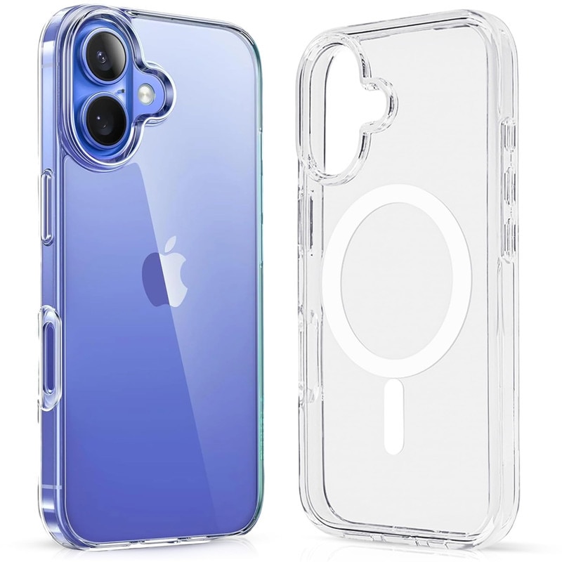 Husa telefon, pentru iPhone 16 5G Anti-ingalbenire si anti-zgarietura, Alb transparent