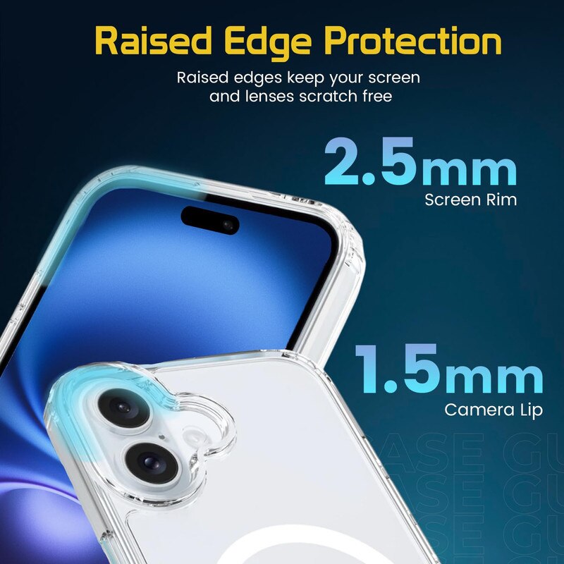 Husa telefon, pentru iPhone 16 5G Anti-ingalbenire si anti-zgarietura, Alb transparent