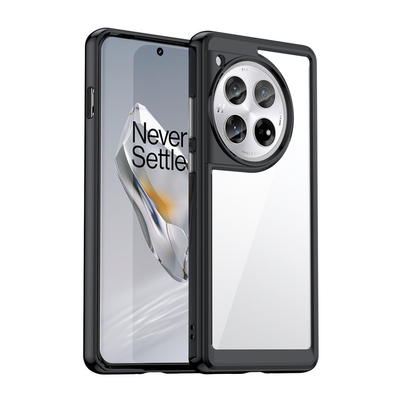 Husa telefon, pentru OnePlus 12 5G De inalta calitate Hard Backplane Soft Border Pure si Luminos Simtire confortabila, Negru, Transparent