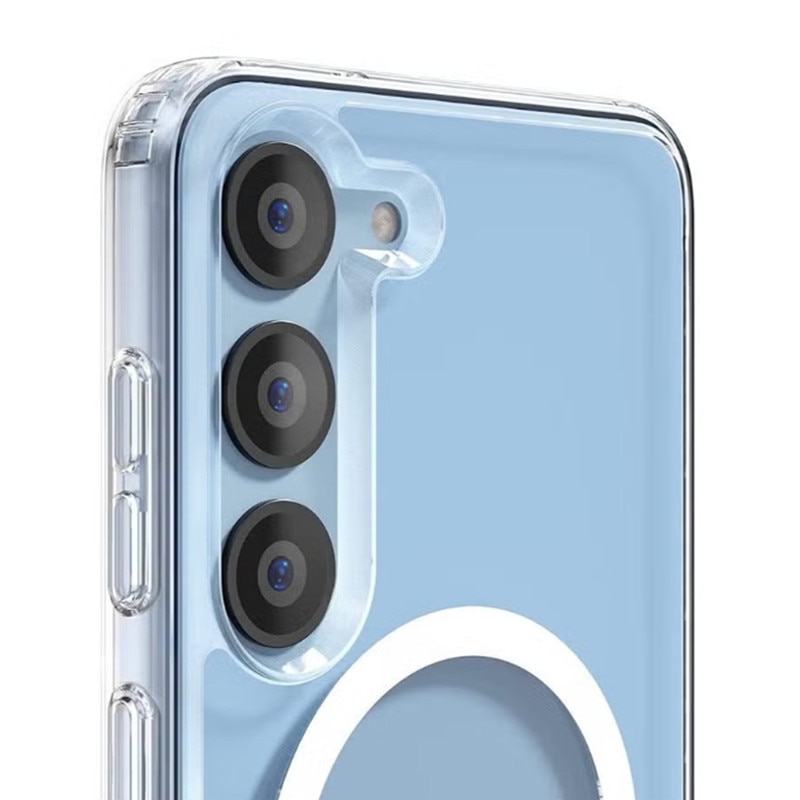 Husa telefon, pentru Samsung Galaxy S23 Plus / S23+ Anti-ingalbenire si anti-zgarietura, Alb transparent