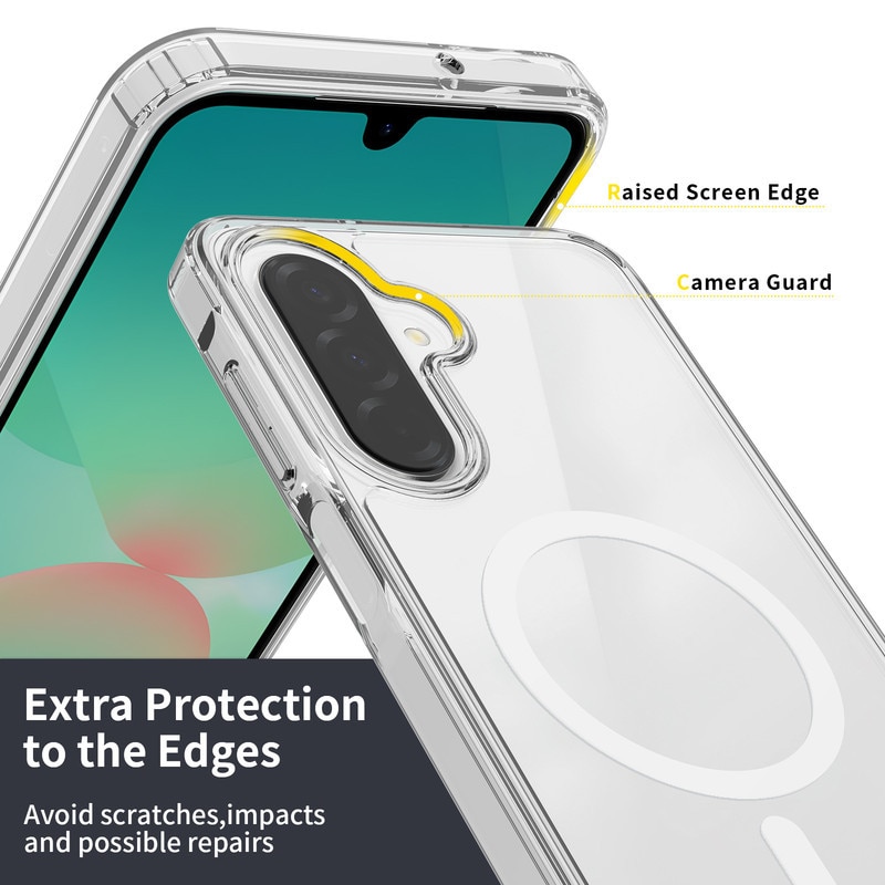 Husa telefon, pentru Samsung Galaxy A36 5G Anti-ingalbenire si anti-zgarietura, Alb transparent