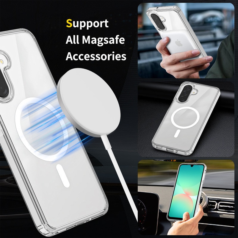 Husa telefon, pentru Samsung Galaxy A36 5G Anti-ingalbenire si anti-zgarietura, Alb transparent