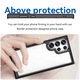 Калъф за телефон, за Samsung Galaxy S22 Ultra, Високо качество, Твърд гръб, Мек кант, Чист и ярък, Комфортно усещане, Черен, Прозрачен