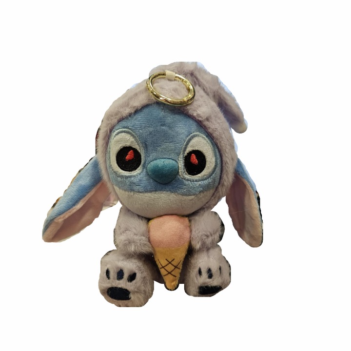 Jucarie Stitch, Plush, Mov, 15 cm