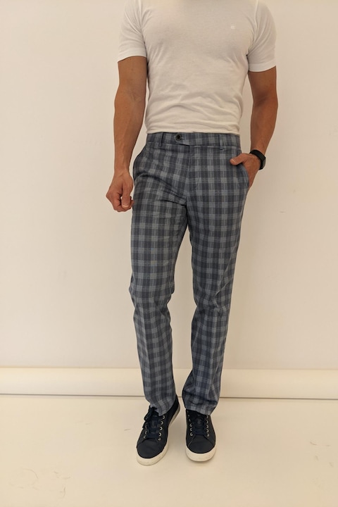 Pantaloni W. Wegener Eton 5516 albastru pentru barbati, Albastru