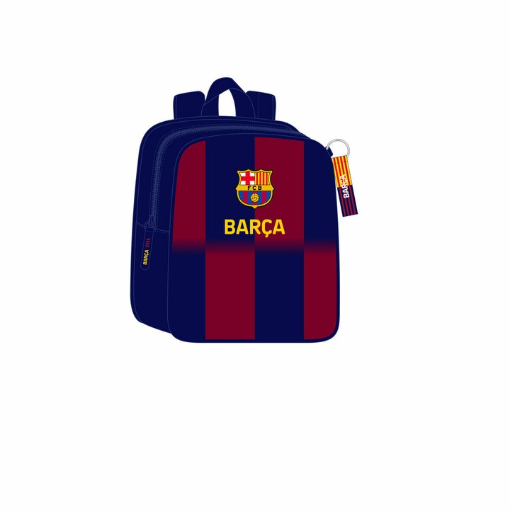 Ghiozdan F.C. Barcelona Rosu/Albastru 22x27x10cm